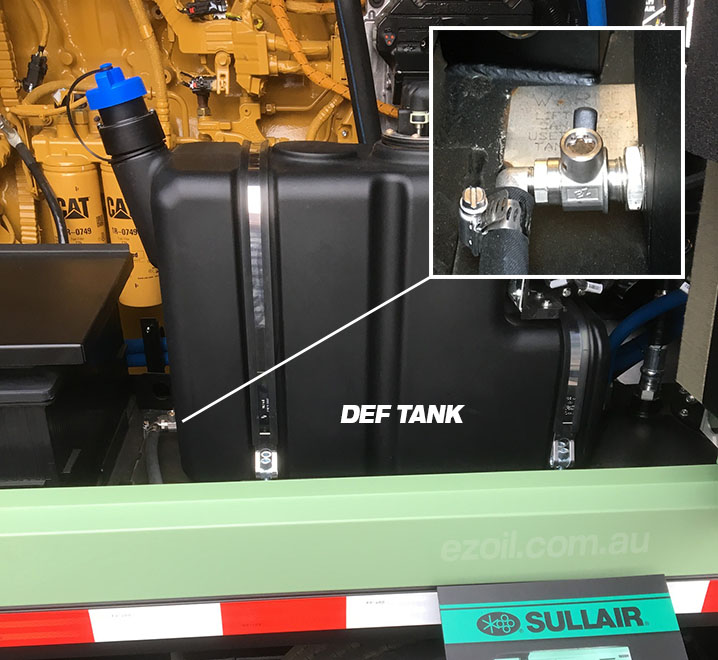 DEF Tank with EZ Oil Drain Valve